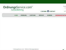 Tablet Screenshot of ordnungsservice.com